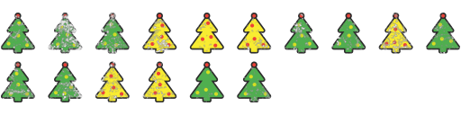 Christmas trees decal