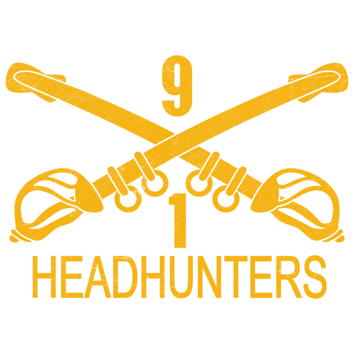 Эмблема 1/9 кавалерийского полка армии США, Вьетнам