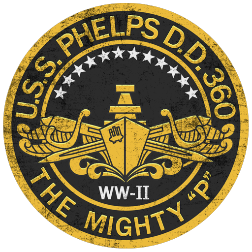 Декаль The Mighty P (эмблема USS Phelps DD-360)