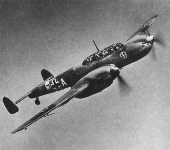 the messerschmitt bf110 was originally designed as   three seat